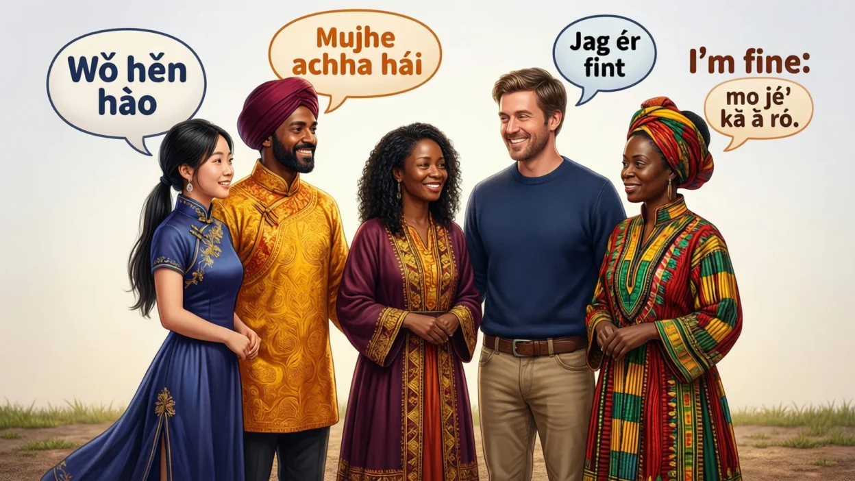 I Am Fine in 70 Different Languages