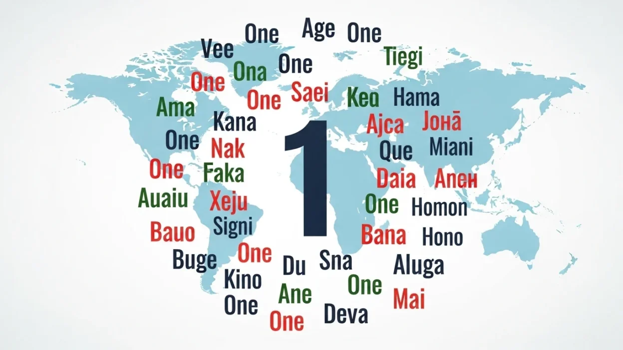 Number 1 in Different Languages