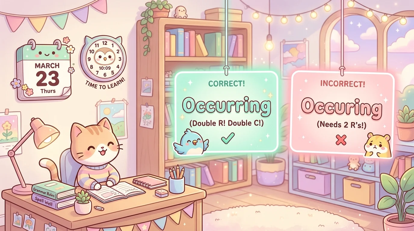 Occurring vs Occuring: Which Spelling Is Correct?