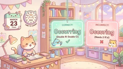 Occurring vs Occuring