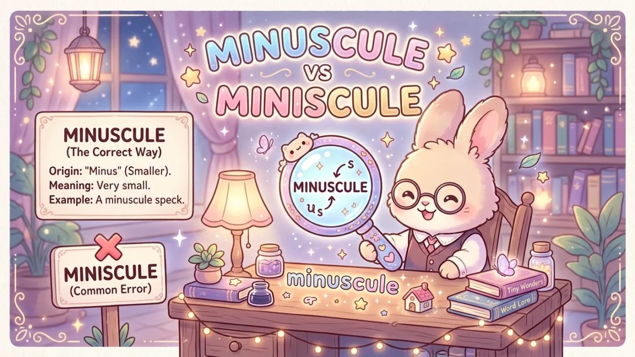 Minuscule vs Miniscule