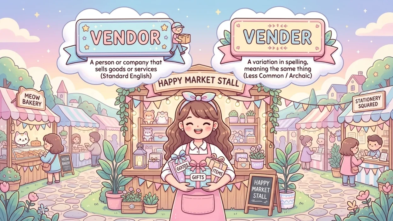 Vender vs Vendor