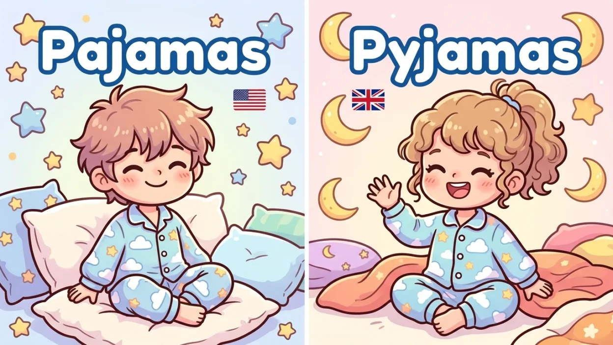 Pajamas vs Pyjamas