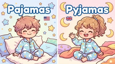 Pajamas vs Pyjamas