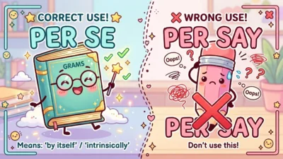 Per Se or Per Say